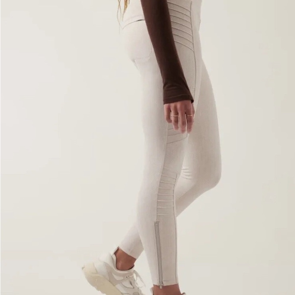 Athleta Delancey Textured Moto Tight